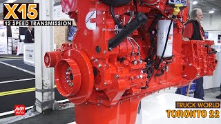 Cummins X15 Efficiency Series  Endurant HD 12 Speed Transmission Eaton  Truck World 2022 Toronto [upl. by Nolram]