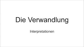 Franz Kafka Die Verwandlung  Interpretationen [upl. by Matthei726]