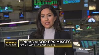 TripAdvisor misses quarterly earnings expectations [upl. by Eijneb]