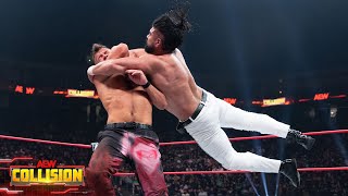 Who stepped up to represent Andrade El Idolo in his match vs Daniel Garcia  111123 AEW Collision [upl. by Holman]