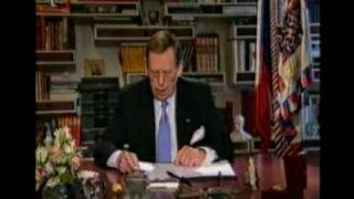 Václav Havel  Novoroční projev 1999 [upl. by Anialahs]