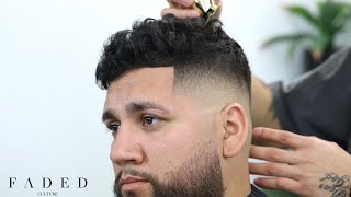 EASY MENS FADESTEP BY STEP BARBER TUTORIAL [upl. by Roer]