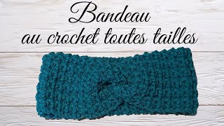 Comment faire un bandeau au crochet  facile et rapide en toutes tailles 😍 [upl. by Ydnelg]