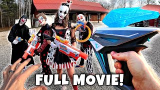 NERF WAR  THE KILLER CLOWN CHRONICLES 3  The Movie [upl. by Etteloc]