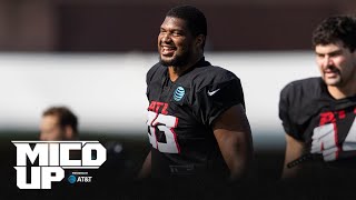 quotIts a getto jobquot  Calais Campbell is micd up for ATampT Training Camp  Atlanta Falcons [upl. by Rimidalb]