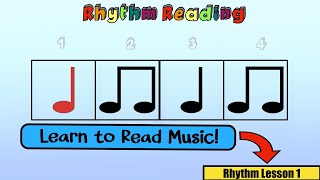 Rhythm Reading Lesson 1  Kodaly [upl. by Ibbor]