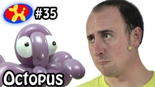 Balloon Octopus  Balloon Animal Lessons 35 [upl. by Accissej]