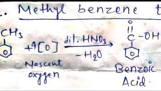 Conversion of Organic chemistry  Benzoic acid to methyl benzene  Methyl benzene to Benzene [upl. by Teerprug686]