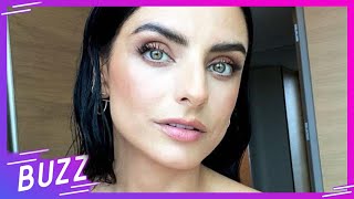 Aislinn Derbez comprueba que las quotcejas de azotadorquot vuelven a estar en tendencia  Buzz [upl. by Leirad]