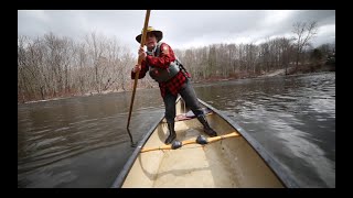 3 Minutes with a Maine Guide A Good Poling Canoe [upl. by Marget896]