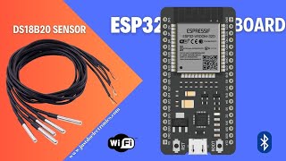 ESP32 Tutorial 5  Using DS18B20 Sensor  Digital Temperature Sensor [upl. by Oliric]