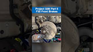 Front brake job on an F30 328i in less than 60 seconds Check out Part 5 of Project 328i BMW N20 [upl. by Eanat51]