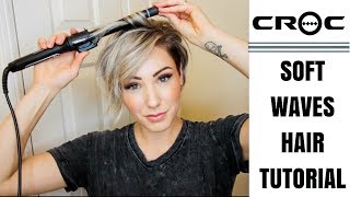 SOFT WAVES HAIR TUTORIAL  Short Hair [upl. by Hale]