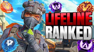 High Level Lifeline Ranked Gameplay  Apex Legends No Commentary [upl. by Haek817]