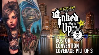 Rockstar Energy Inked Up Tour Tattoo Convention Coverage Boston part 1 of 3 [upl. by Lebaron392]