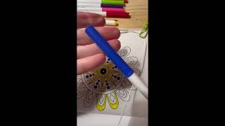 Coloring With Crayola MarkersASMRTrigger Happy Turn Volume Up [upl. by Eadrahs]