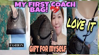 MY FIRST COACH BAG AUTHENTIC COACH SIERRA SATCHEL HANDBAG M1832F27584 BIRTHDAY GIFT FOR MYSELF [upl. by Tad]