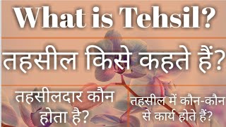 तहसील क्या होता है🤔 तहसीलदार किसे कहते है तहसील में कौनकौन से कार्य होते हैं What is Tehsil❓💯💥🔥🔥 [upl. by Fried]