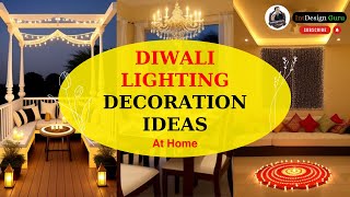 Diwali Lighting Decoration Ideas at Home  Diwali Wall Decorations Ideas [upl. by Lorianne]