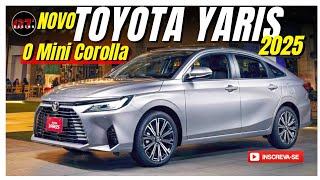 Novo Toyota Yaris 2025 Chega em Setembro com motor 15 e câmbio CVT [upl. by Zinah154]