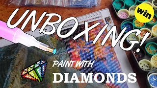 Diamond Painting XL Unboxing  Paint With Diamonds Plus How I Organize My Diamonds [upl. by Introc73]