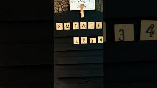 Calendar Scrabble shorts wood diy [upl. by Atelokin261]