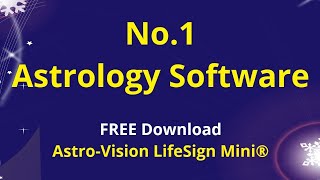 No1 Astrology Software  Free Download  AstroVision LifeSign Mini [upl. by Ebsen]