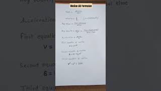 Motion ALL FORMULAS  Class 9th Science [upl. by Shiroma]