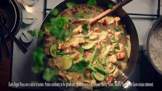 Quorn Vegan Pieces Thai Green Curry Recipe  TV Advert 2019  Quorn [upl. by Aihsit522]