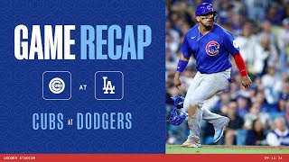 Cubs vs Dodgers Game Highlights  91124 [upl. by Gwenore]