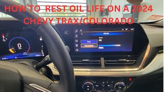 Discover the Hidden Trick to Reset Oil Life on 2023 Chevy Colorado [upl. by Grearson]