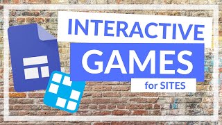 How to add Games to your Google Sites [upl. by Gut143]