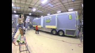 Tiffin Allegro Bus 45LP Motor Coach Build Time Lapse  Day 6 [upl. by Zebapda162]