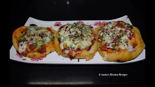 Crispy Kulcha Pizza Recipe  कुलचा पिज्जा रेसिपी [upl. by Yerrok]