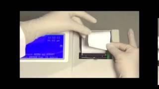 Mission U120 Urine Analyzer Loading Printer Paper  Demo Video 04 [upl. by Cesya]