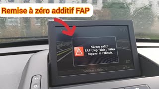 défaut niveau additif FAP trop faible  faites reparer le véhicule [upl. by Greenwood]