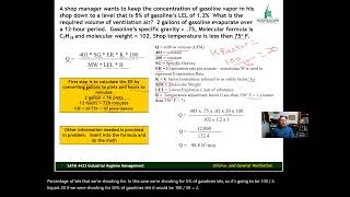 Dilution Ventilation Flammable Vapor Concentration [upl. by Blatman212]