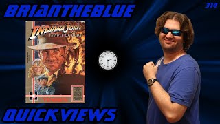 Indiana Jones and the Temple of Doom NES  BrianTheBlue Quickviews Episode 314 [upl. by Aseret650]