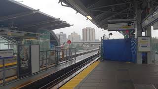 TransLink SkyTrain Expo Line train arriving Lougheed Town Centre Station [upl. by Veal]