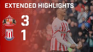 Extended Highlights  Sunderland AFC 3  1 Stoke City [upl. by Apoor]