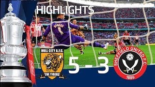 HULL CITY VS SHEFFIELD UNITED 53 Goals and highlights FA Cup Semi Final HD [upl. by Ecneps]