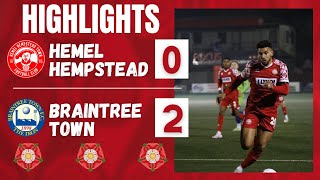 MULTICAM HIGHLIGHTS 🎥  Hemel Hempstead 02 Braintree Town [upl. by Mala806]