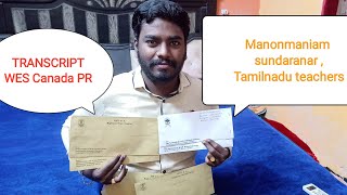 How to get manonmaniam sundaranar university TRANSCRIPT WES🇨🇦 MGR SAFETRANSCRIPTS call8248643789📱 [upl. by Rhodie]