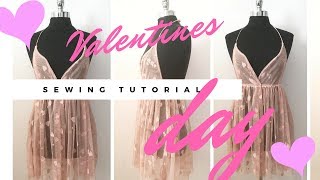 Sewing Tutorial Valentines Day Nightie [upl. by Syst]