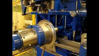 Nodi flanging machine  Bellmouth at small axial machine [upl. by Earal634]