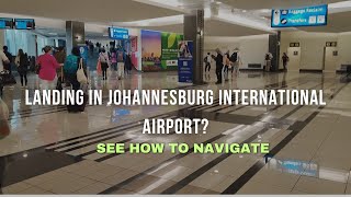 ARRIVING AT JOHANNESBURG INTERNATIONAL AIRPORT  OR TAMBO BRITISH AIRWAYS [upl. by Leva]