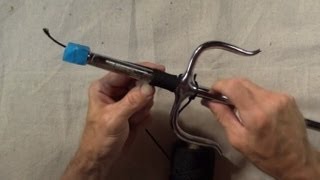 How To Cord Wrap Sai Handles Like Shureido String Grip [upl. by Elocan58]