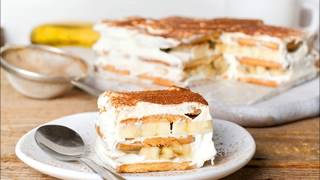 Recette  Tiramisu aux bananes [upl. by Ettener]