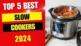 Top 5 Best Slow Cookers Review 2024 [upl. by Ardnasal811]