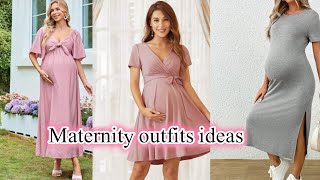 Latest comfortable maternity outfits 2024 Pragnancy outfits ideas  maternity gown ideas [upl. by Lolly]